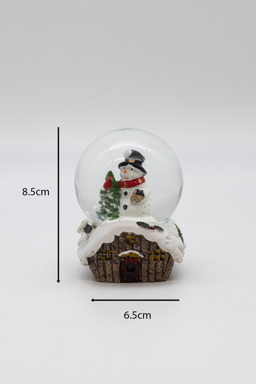 Christmas Snow Globe Decoration Ornament LED Santa Figure Light Snowman Xmas