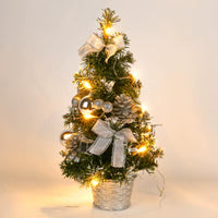 40CM Table LED Artificial Christmas Tree Decoration Light Pine Tree Mini Xmas Tree Christmas Decoration New Year 2024 Gift