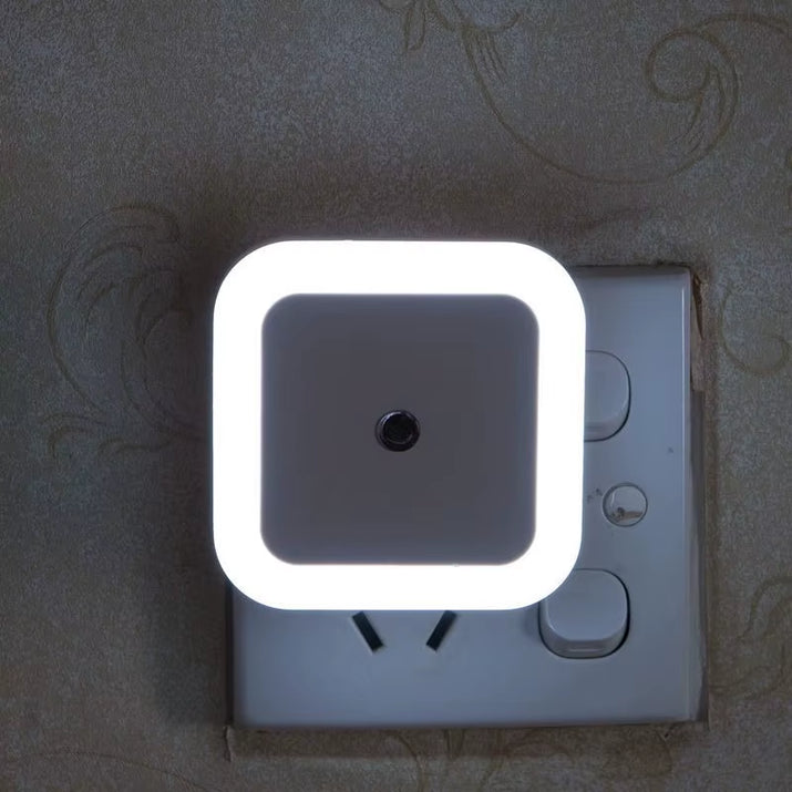 Wireless Sensor LED Night Light EU US Plug Mini Square Night Lights for Baby Children Living Room Bedroom Corridor Lighting Lamp