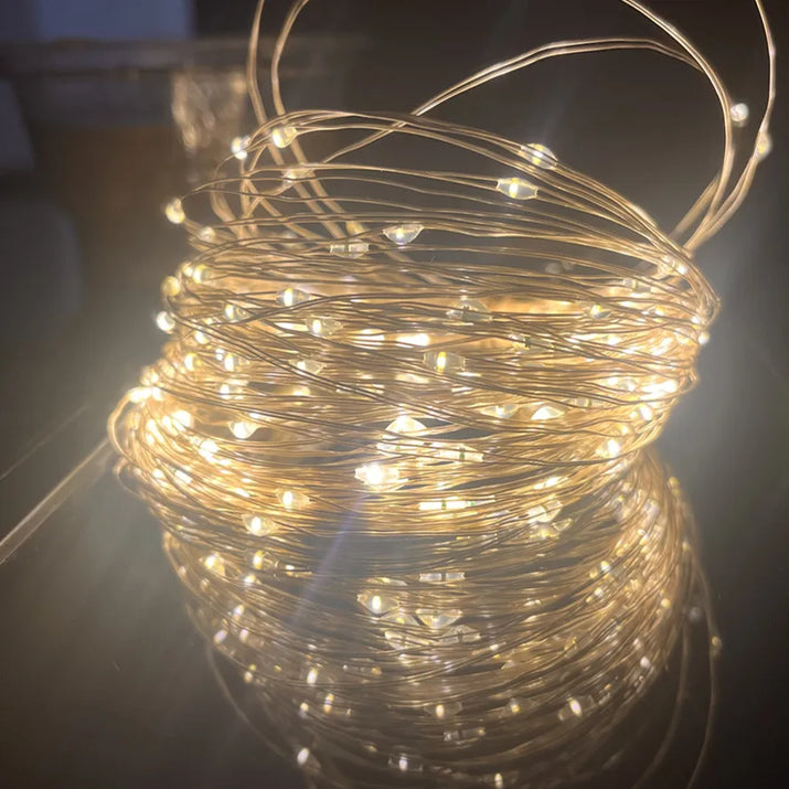 5M LED String Lights Waterproof Led Copper Wire Fairy Lights Battery Operated DIY Wedding Party Christmas Decoration Lights