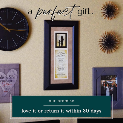 a Prayer for My Mom Wood Wall Art Frame Plaque | 8 Inches X 16 Inches | Hanger for Hanging | Dear God I Gratefully Thank You for Giving Me My Mom | Mother Gift