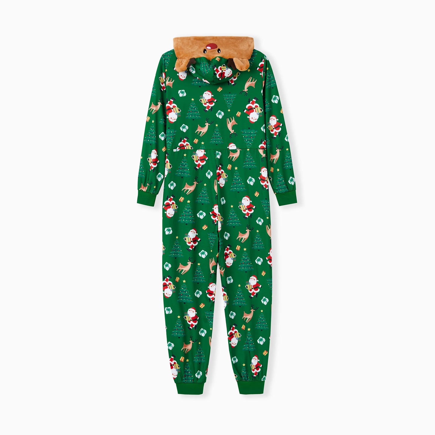 Christmas Pjs Women Family Christmas Pajamas One Piece Long Sleeve Reindeer Holiday Gift with Socks Womens Sleepwear Loungewear for Adult S