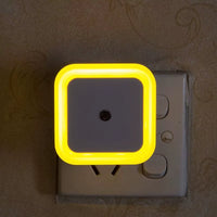 Wireless Sensor LED Night Light EU US Plug Mini Square Night Lights for Baby Children Living Room Bedroom Corridor Lighting Lamp