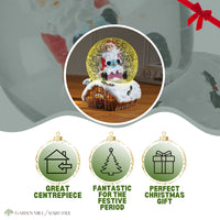 Christmas Snow Globe Decoration Ornament LED Santa Figure Light Snowman Xmas