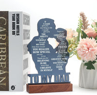 To My Dad Resin Statue from Son – Heartfelt Gift for Father’S Day, Birthday,