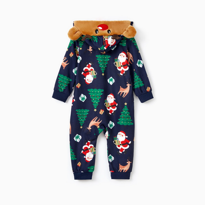 Baby Christmas Pajamas One Piece Romper Baby Christmas Gifts with Socks Family Matching Pajamas Holiday Pjs Baby Girl Clothes Newborn Boy Clothes 3-6 Months