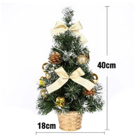 40CM Table LED Artificial Christmas Tree Decoration Light Pine Tree Mini Xmas Tree Christmas Decoration New Year 2024 Gift