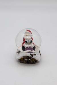 Christmas Snow Globe Decoration Ornament LED Santa Figure Light Snowman Xmas
