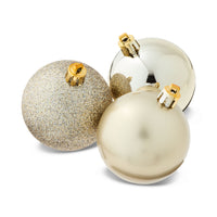 24-Count Champagne Shatterproof Ball Christmas Ornaments, 2.36 In, by