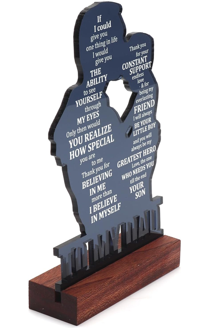 To My Dad Resin Statue from Son – Heartfelt Gift for Father’S Day, Birthday,