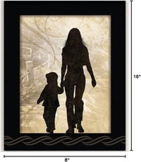 a Prayer for My Mom Wood Wall Art Frame Plaque | 8 Inches X 16 Inches | Hanger for Hanging | Dear God I Gratefully Thank You for Giving Me My Mom | Mother Gift