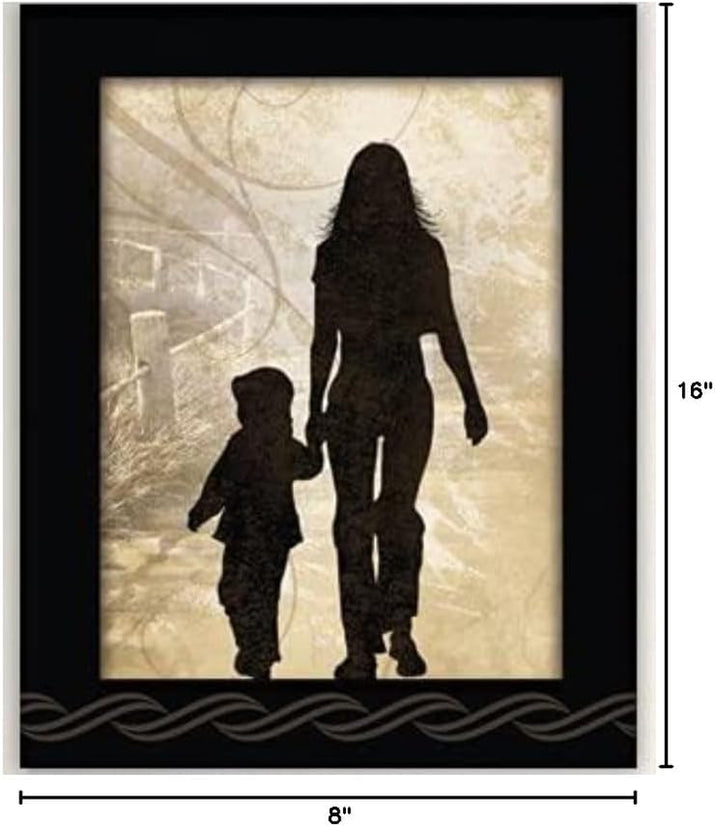 a Prayer for My Mom Wood Wall Art Frame Plaque | 8 Inches X 16 Inches | Hanger for Hanging | Dear God I Gratefully Thank You for Giving Me My Mom | Mother Gift