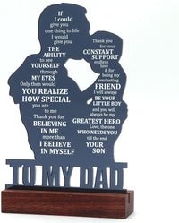 To My Dad Resin Statue from Son – Heartfelt Gift for Father’S Day, Birthday,
