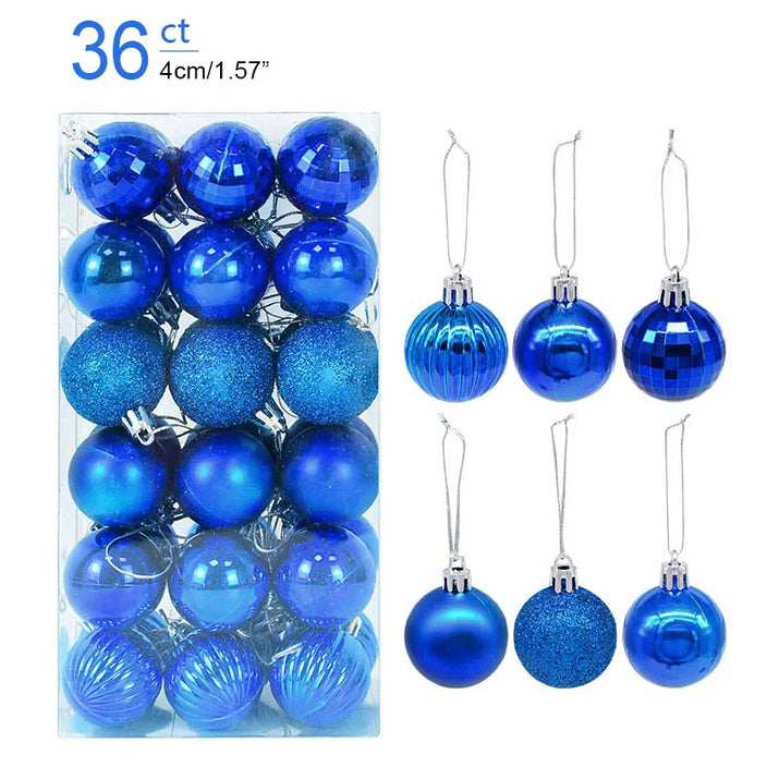 1Box Christmas Balls Christmas Tree Ornaments Ball Xmas Hanging Tree Pendants Home Party Decor 2026 New Year Gift Noel Navidad