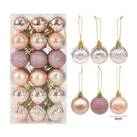 1Box Christmas Balls Christmas Tree Ornaments Ball Xmas Hanging Tree Pendants Home Party Decor 2026 New Year Gift Noel Navidad