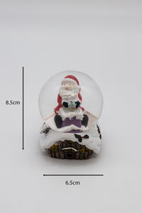 Christmas Snow Globe Decoration Ornament LED Santa Figure Light Snowman Xmas