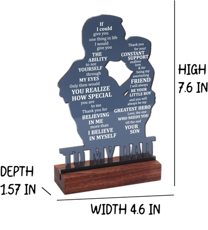 To My Dad Resin Statue from Son – Heartfelt Gift for Father’S Day, Birthday,