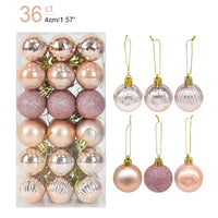 1Box Christmas Balls Christmas Tree Ornaments Ball Xmas Hanging Tree Pendants Home Party Decor 2026 New Year Gift Noel Navidad