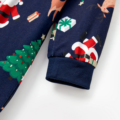 Baby Christmas Pajamas One Piece Romper Baby Christmas Gifts with Socks Family Matching Pajamas Holiday Pjs Baby Girl Clothes Newborn Boy Clothes 3-6 Months