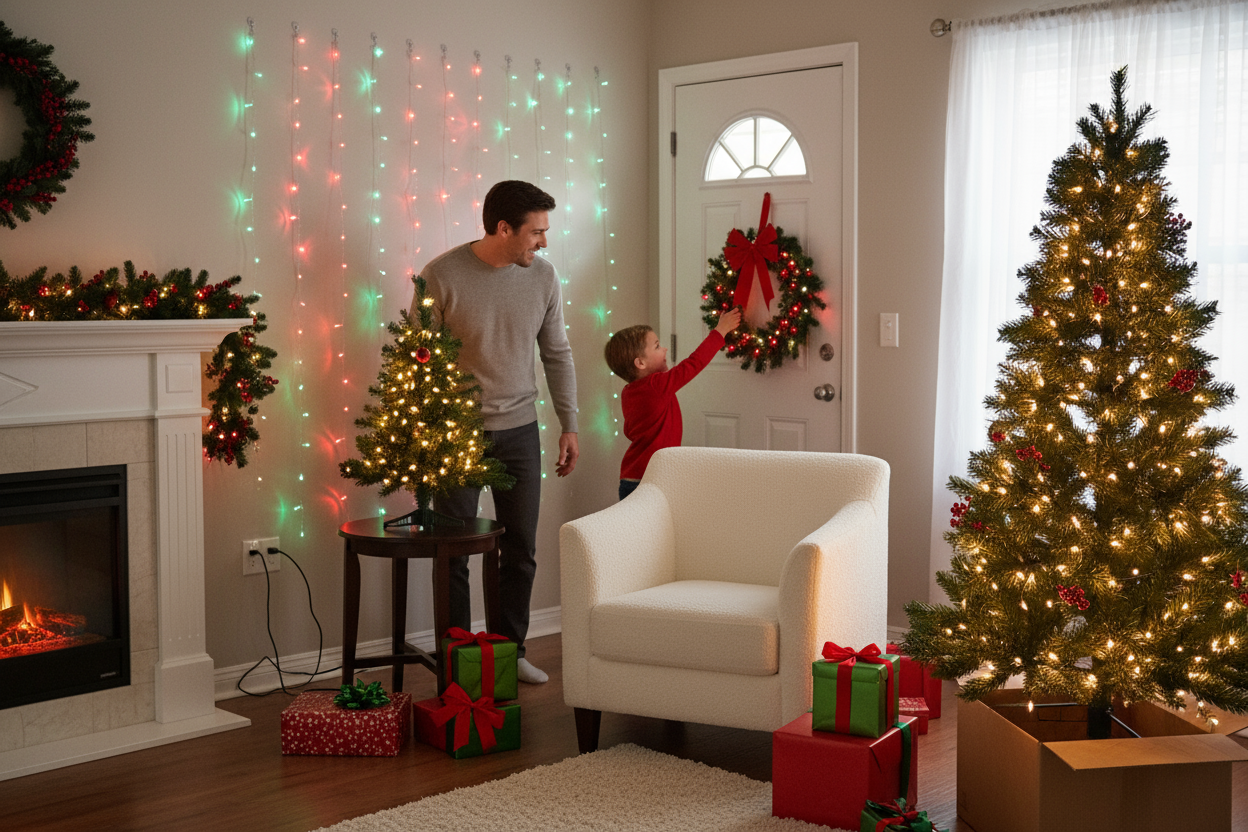 Effortless setup for instant holiday cheer