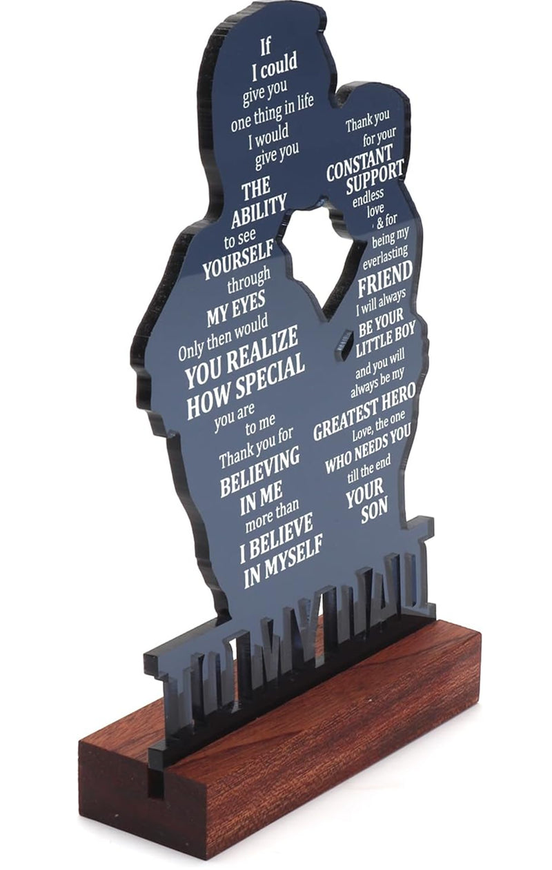 To My Dad Resin Statue from Son – Heartfelt Gift for Father’S Day, Birthday,