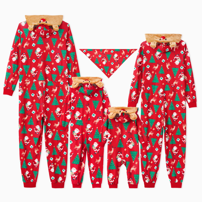 Christmas Pajamas for Men Family Matching Pajamas One Piece Red Reindeer Holiday Pjs with Socks Couples Christmas Pajamas Men XL