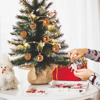 Christmas Ball Ornaments 6CM for Xmas Tree Christmas Decorations Shatterproof Set Hanging Ball (Orange, 2.36 Inches/6 Cm)